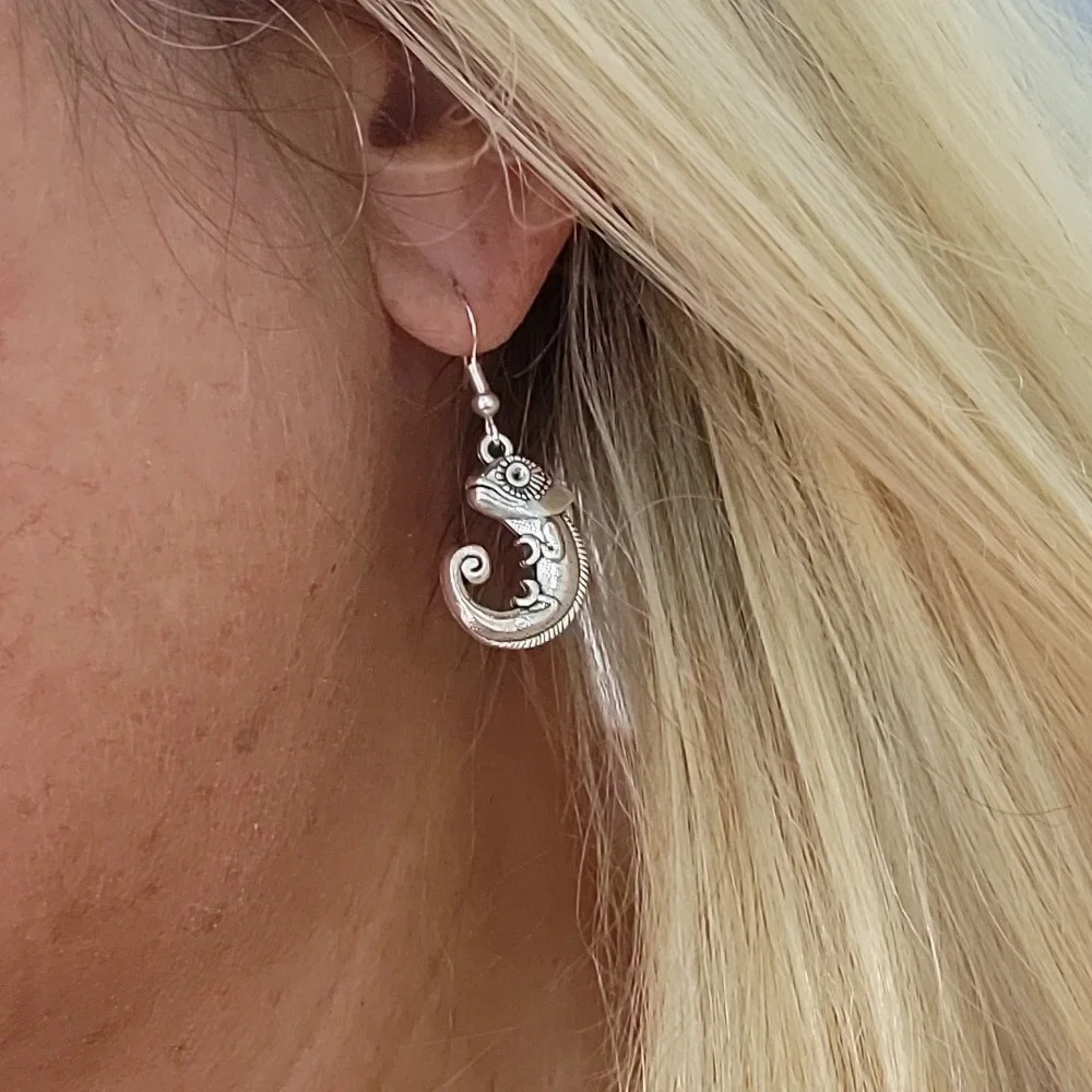 CHAMELEON CHARM EARRINGS
